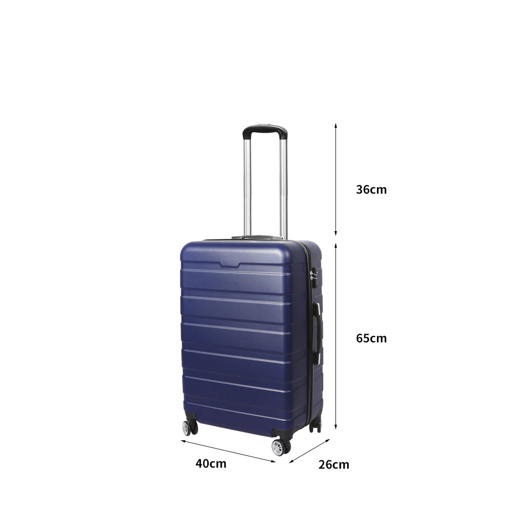 Slimbridge 24"Luggage Case Suitcase Navy 24 inch-1942352938131394562