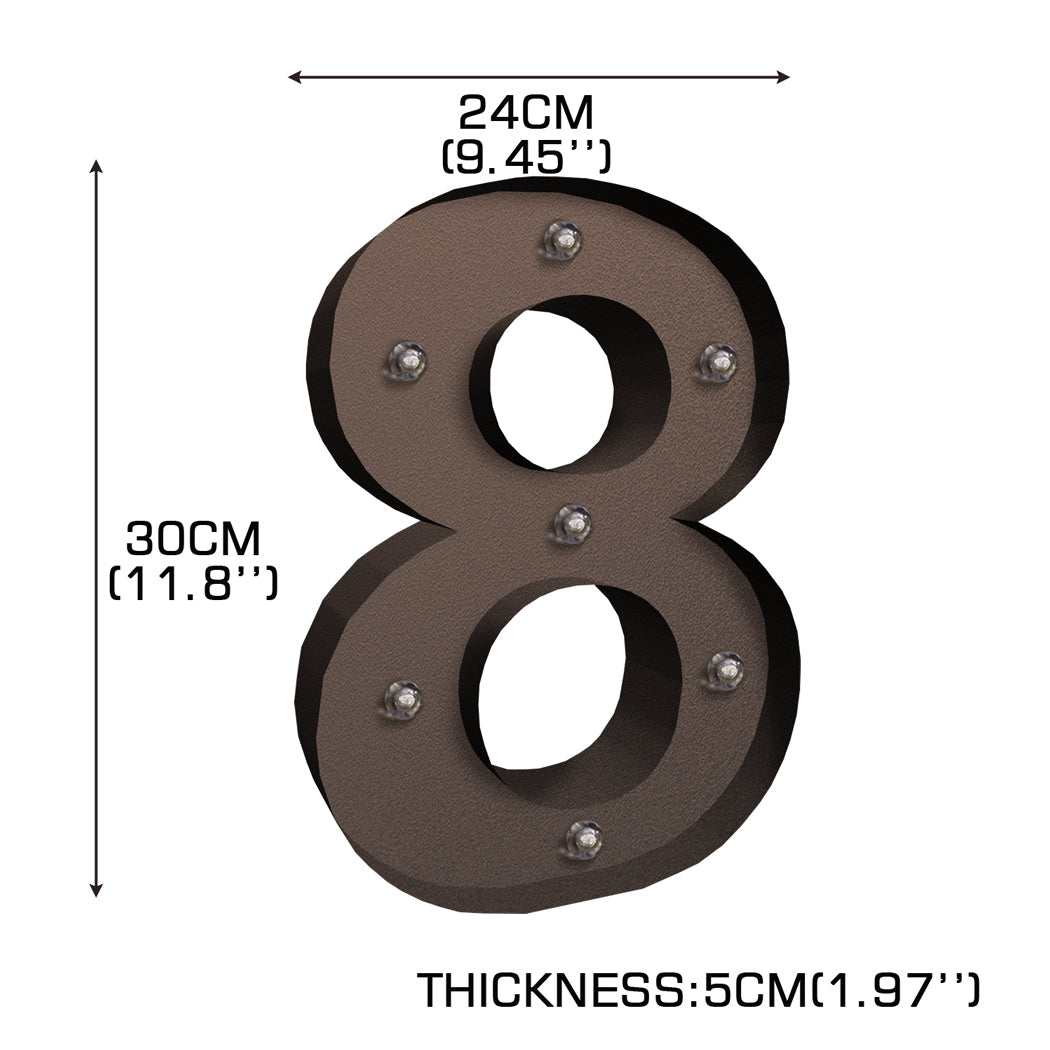 LED Metal Number Lights Free Standing-1942353642350841858