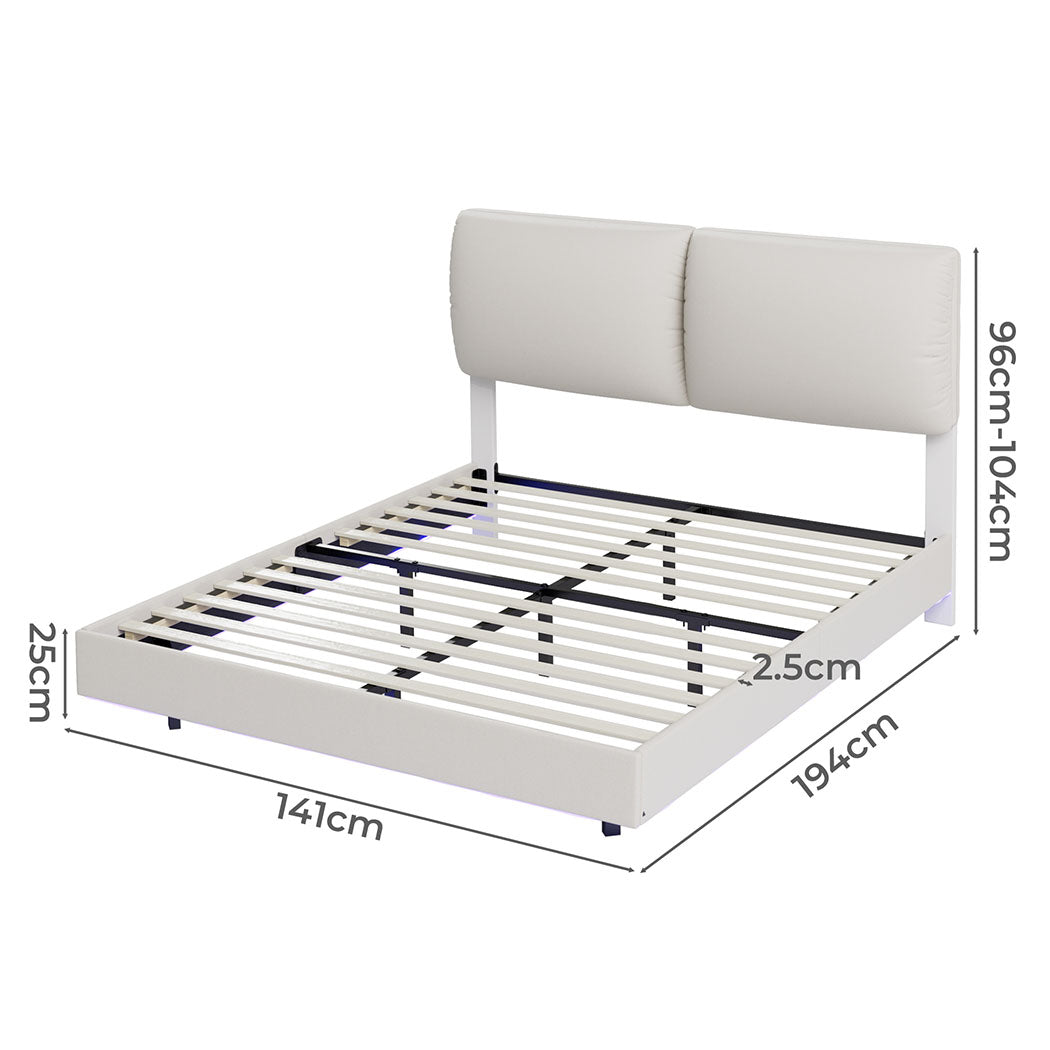 Levede Double Floating Bed Frame-1937319793900261378