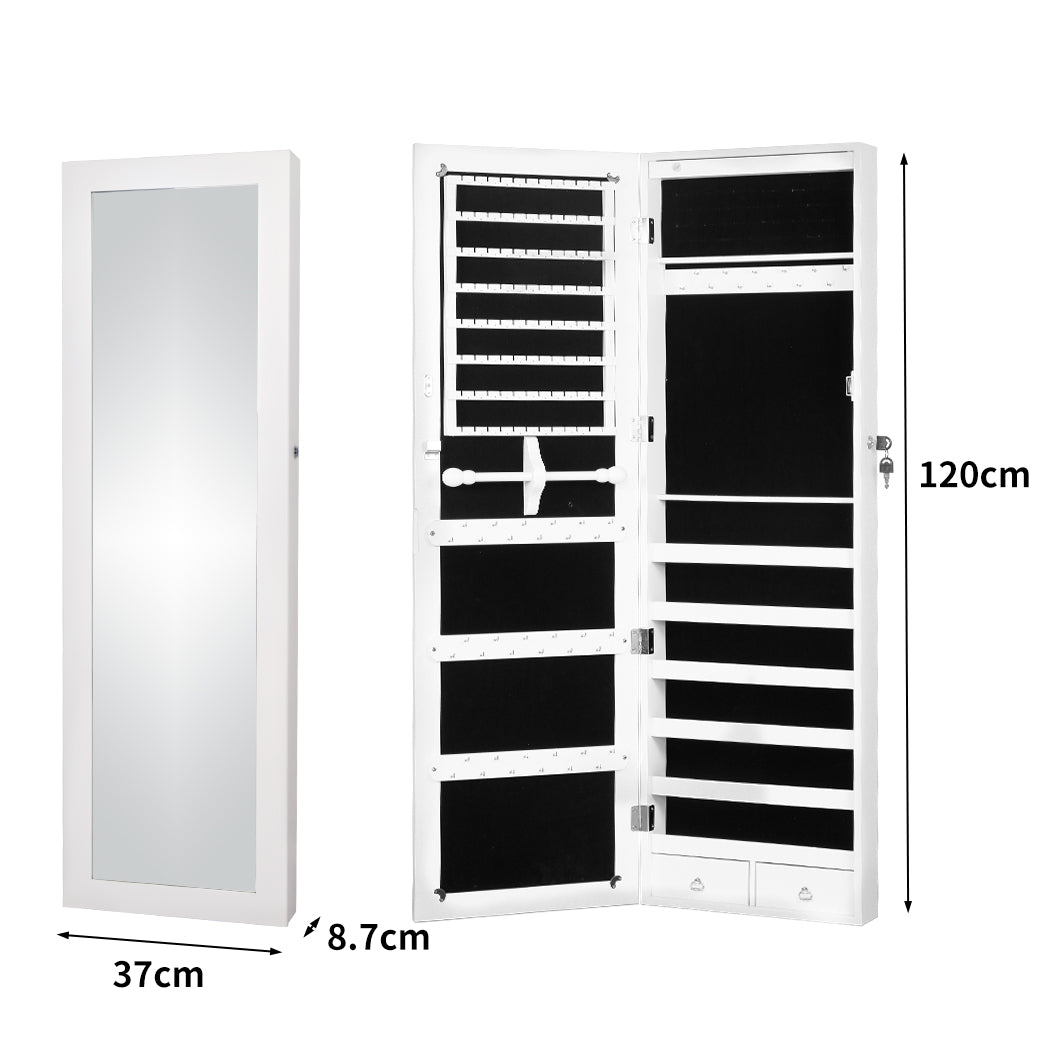 Levede Mirror Jewellery Cabinet Makeup-1917016723924586498