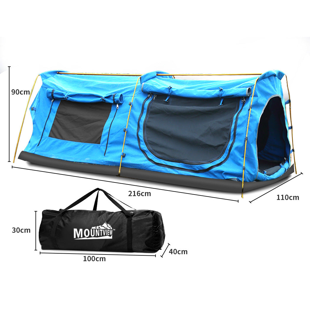 Mountview King Single Swag Camping Swags Blue-1942352883609636866