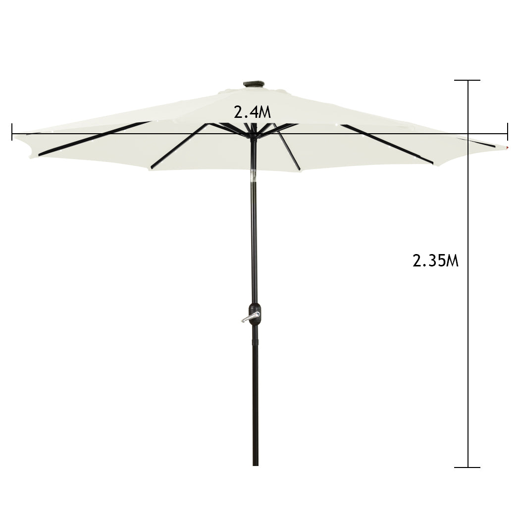 Mountview Outdoor Patio Aluminum Tiltable Beige-1942352874029846530