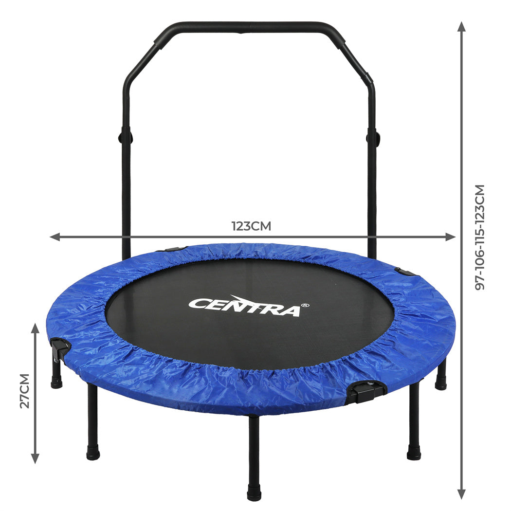 Centra 48" Foldable Mini Trampoline Rebounder Fitness-1910112291760771074