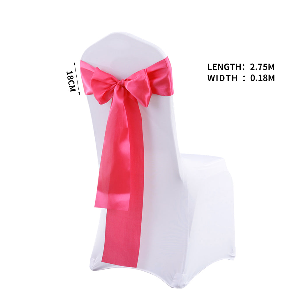 20x Satin Table Runners Chair Sashes Mauve-1942353140162629634