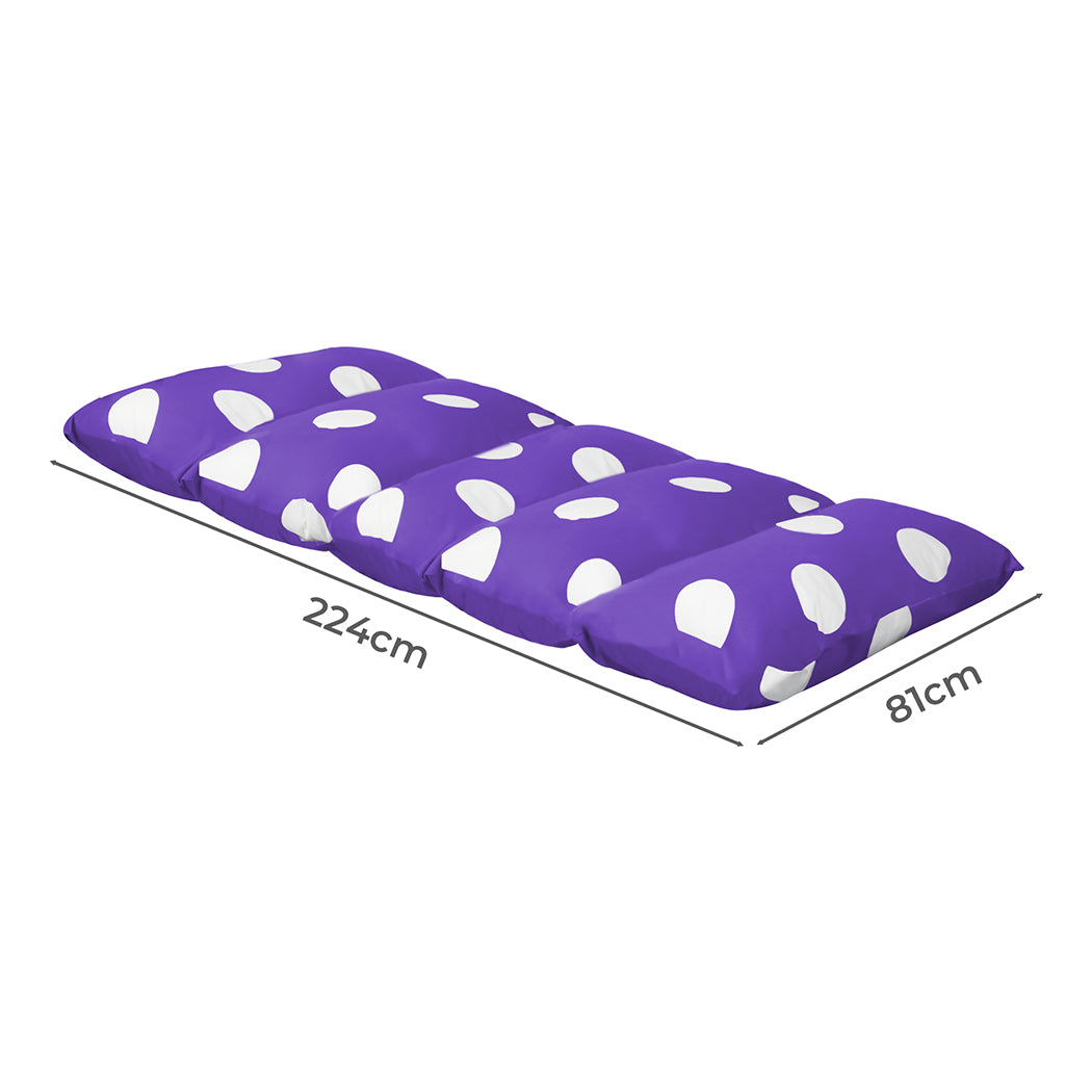 Dreamz Foldable Mattress Kids Pillow Purple Large-1910112947020107778