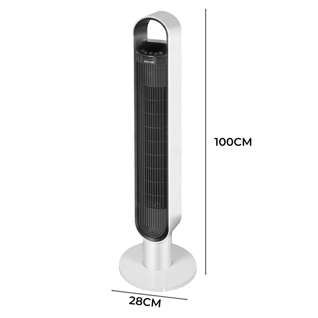 Spector Tower Fan Portable Oscillating White-2006733154949402626