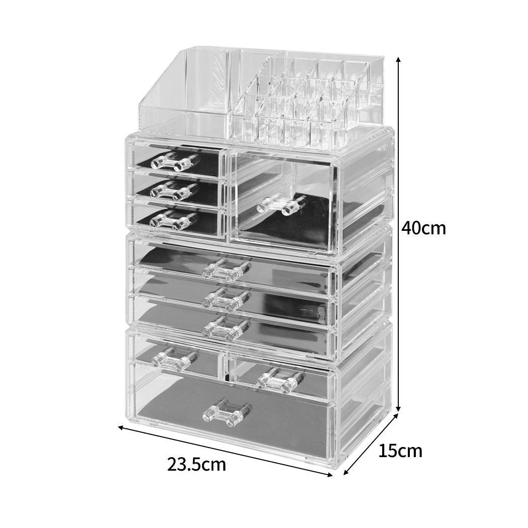 Cosmetic 10 Drawer Makeup Organizer-1942352973258690562