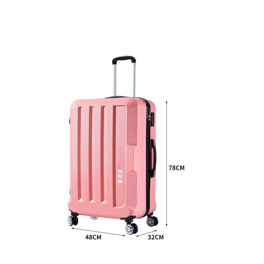 Slimbridge 28" Travel Luggage Check Rose Gold 28 inch-1942352927637245954