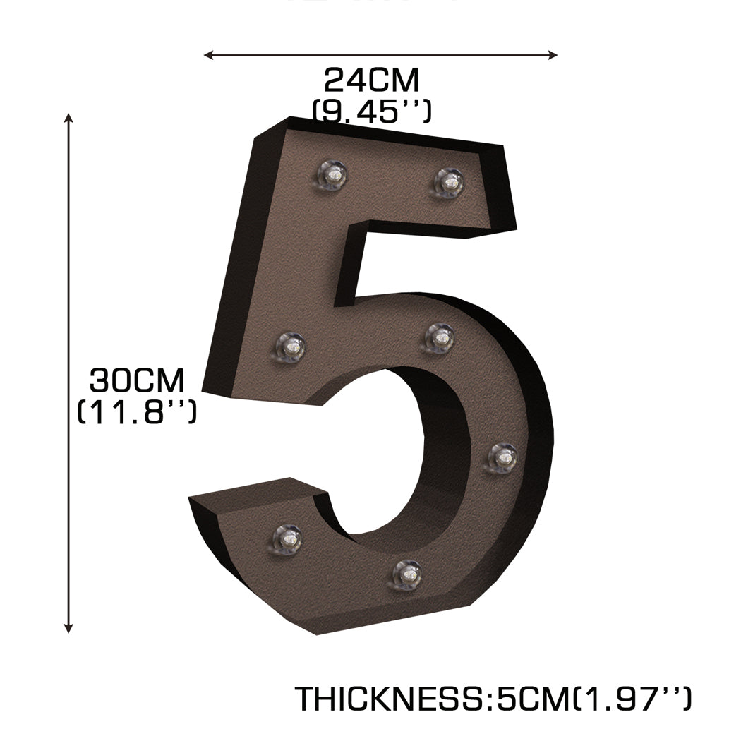 LED Metal Number Lights Free Standing-1942353641977548802