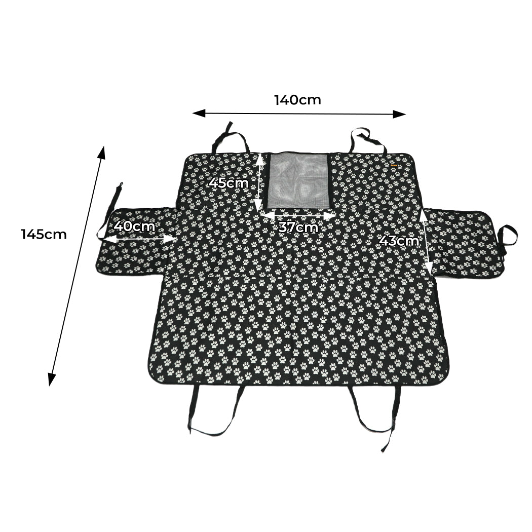 PaWz Pet Back Car Seat Cover Hammock Black-1942353932357603330