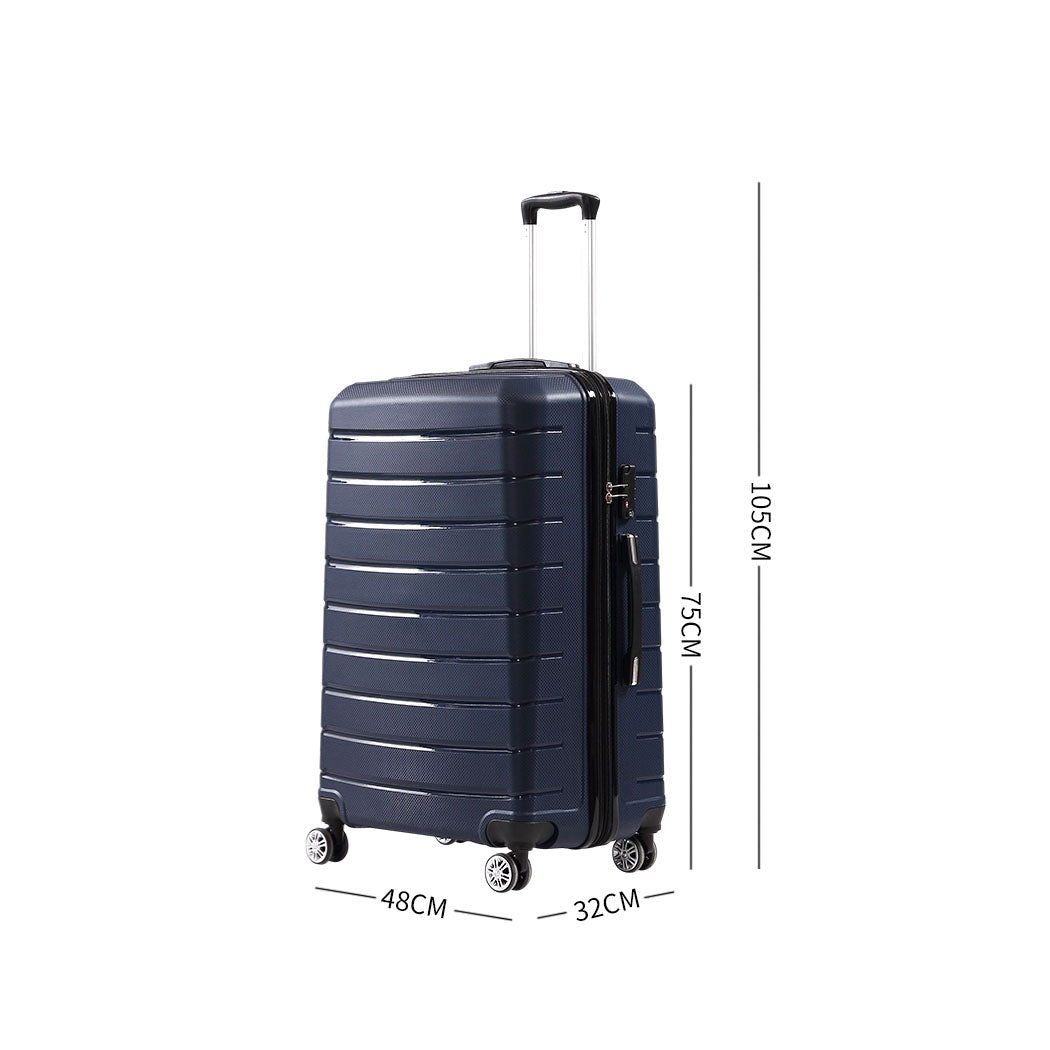 28" Travel Luggage Carry On Expandable Navy-1942352931269513218