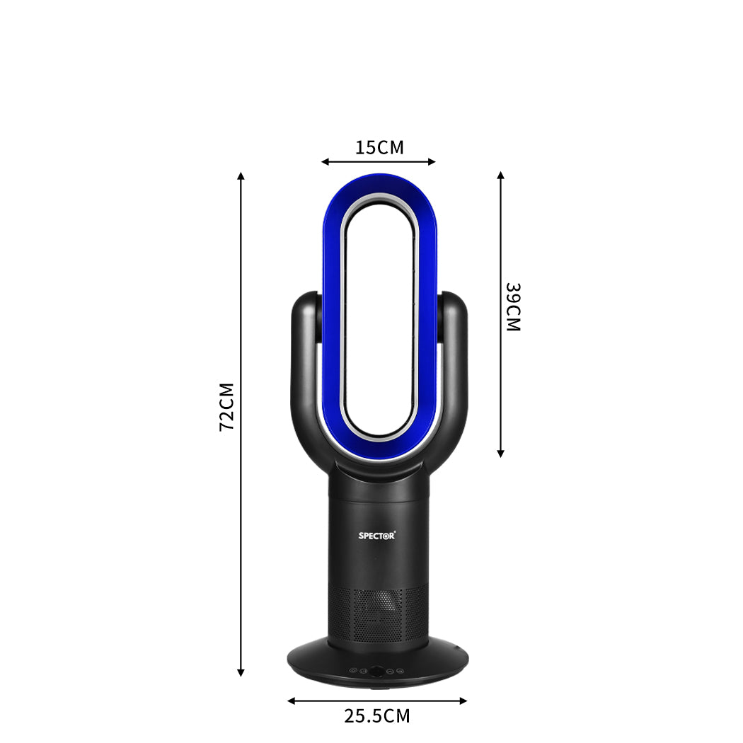 Spector Bladeless Fan Cooler Heater Black-2006733154366394370