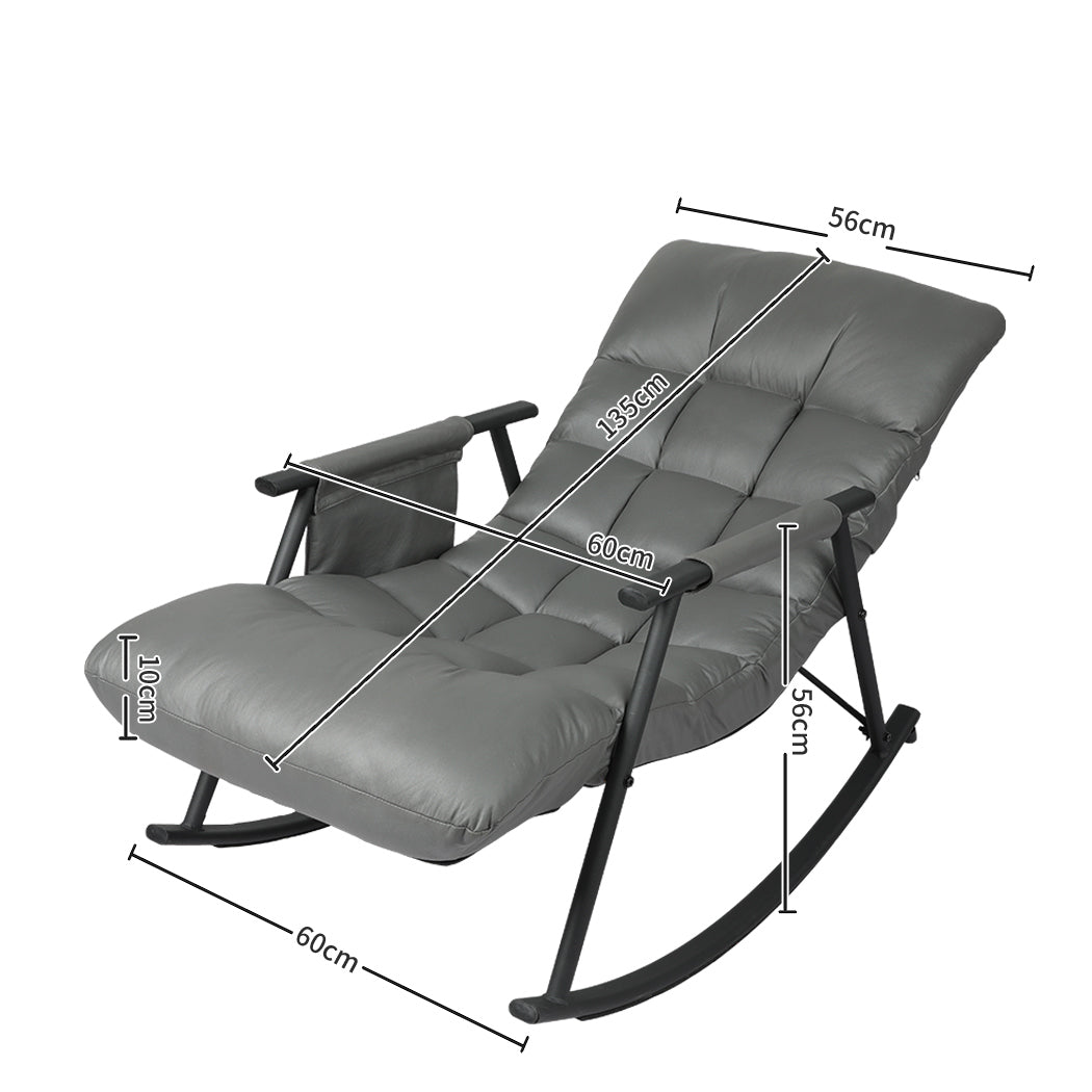 Levede Accent Chair Recliner Armchair Grey-1919892934816305154