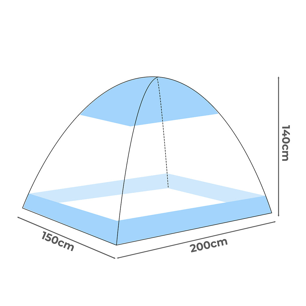 Dreamz Mosquito Bed Nets Foldable Canopy Queen-1910112870977376258