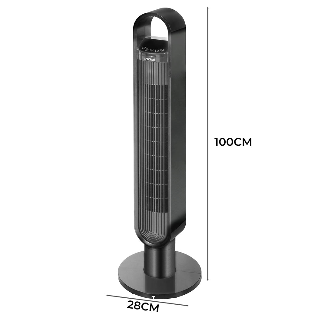 Spector Portable Bladeless Tower Fan Black-2006733154748076034