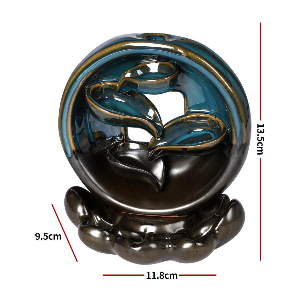 Incense Burner Rounded Waterfall Smoke-1942353183183605762