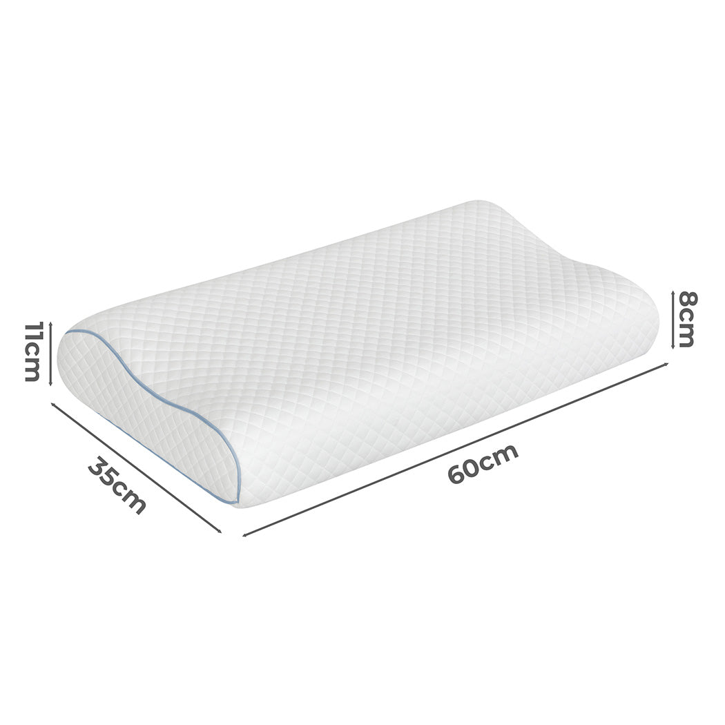 Dreamz Memory Pillow Supprt Shoulder FoamWhite Pillowcase-1942353715692441602