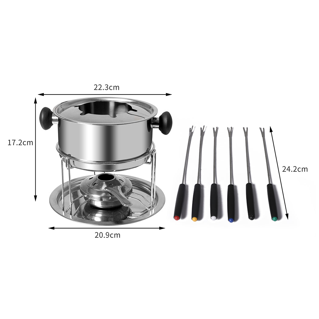 Toque Classic Fondue Set 12pcs Stainless-1942352916358762498