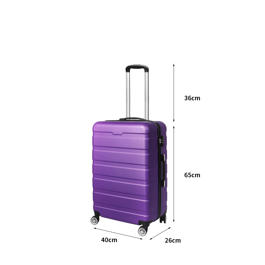 Slimbridge 24" Luggage Case Suitcase Purple 24 inch-1942352938328526850