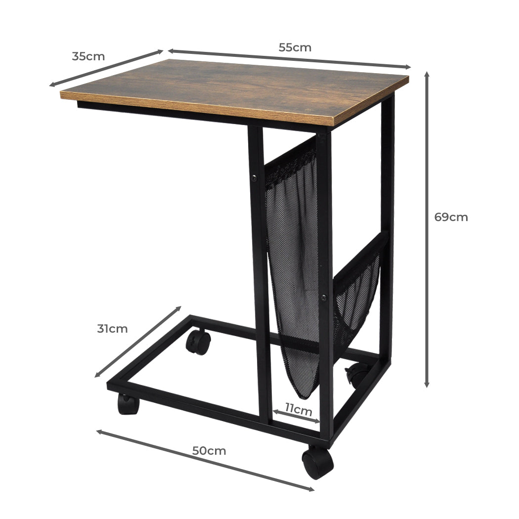 Levede Side Table Mobile Coffee Tables-1910112902484987906