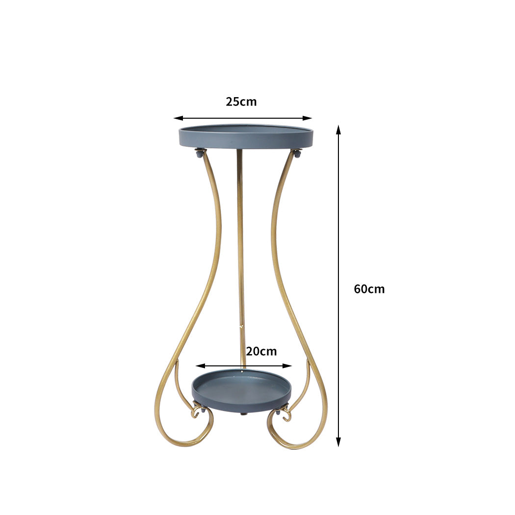 Levede Plant Stand 2 Tiers Outdoor Indoor Medium-1942353745526525954