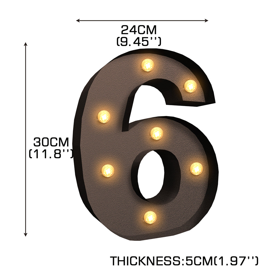 LED Metal Number Lights Free Standing-1942353642170486786