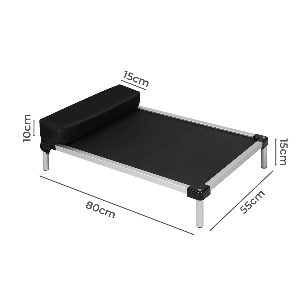 PaWz Pet Trampoline Aluminium Frame L Black Large-1942352764885667842