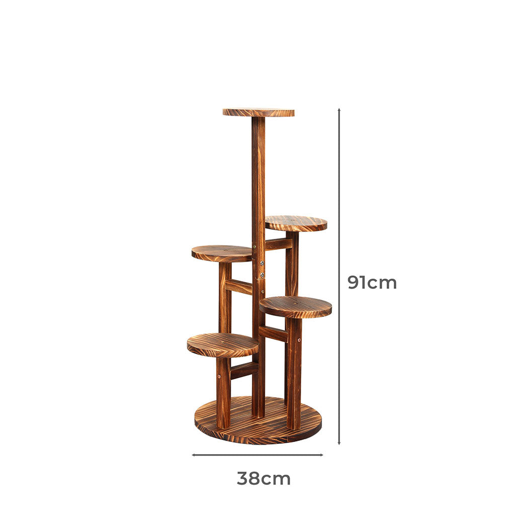 Levede 4-Tier Plant Stand Wood Wooden-1942353759963320322