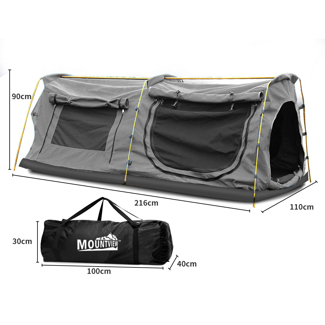 Mountview King Single Swag Camping Swags Grey-1942352883253121026