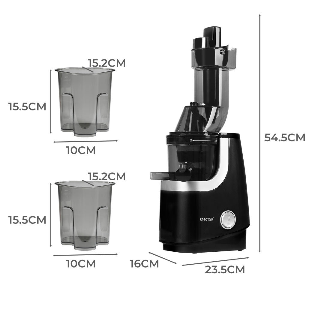 Spector Slow Juicer Cold Press Whole Black-2006733190475157506