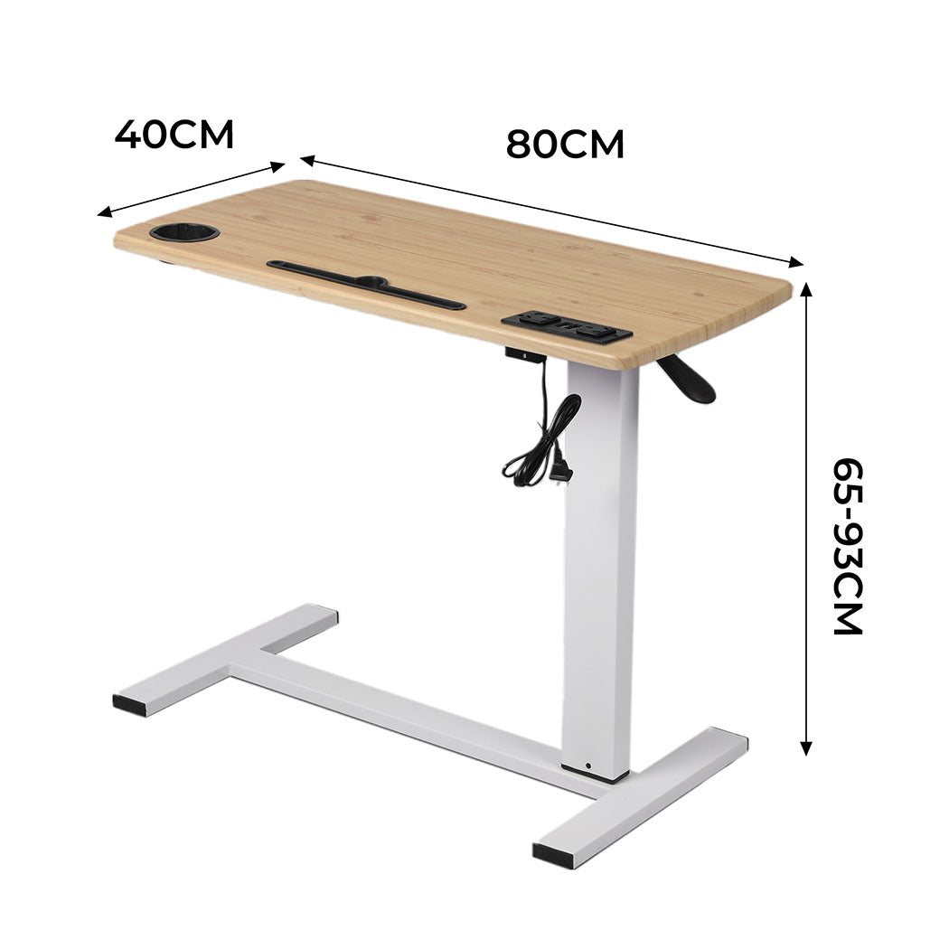 Levede Standing Desk Height Adjustable Oak-1910113012900040706