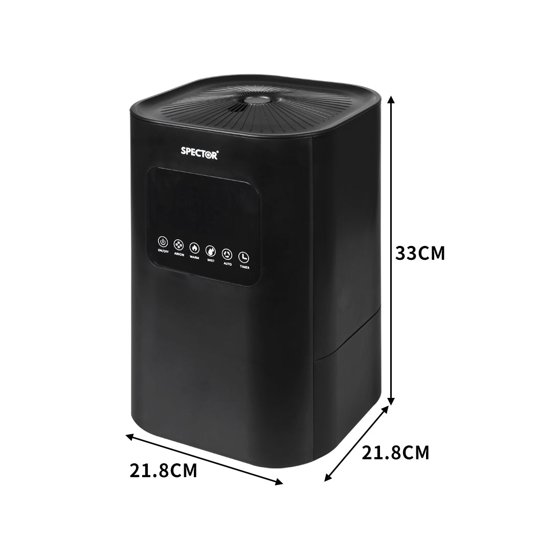 Spector 6L Air Humidifier Ultrasonic Black-1942353278780182530