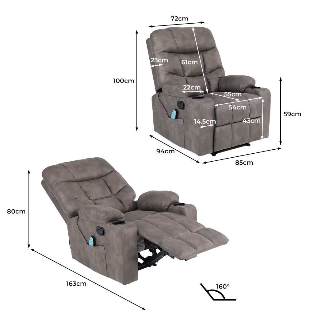 Levede Electric Massage Chair 8-point-1910112922084970498