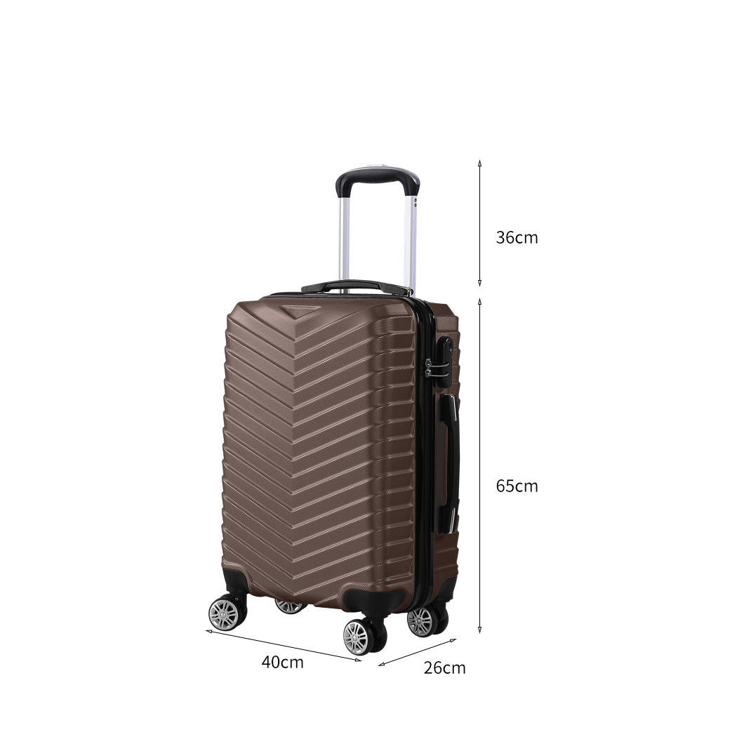 Slimbridge 24" Luggage Suitcase Travel Coffee 24 inch-1942352928706793474