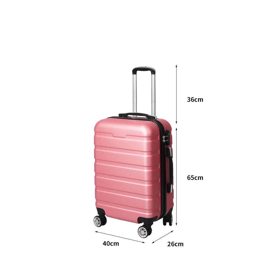 Slimbridge 24"Luggage Case Suitcase Rose Gold 24 inch-1942352938521464834