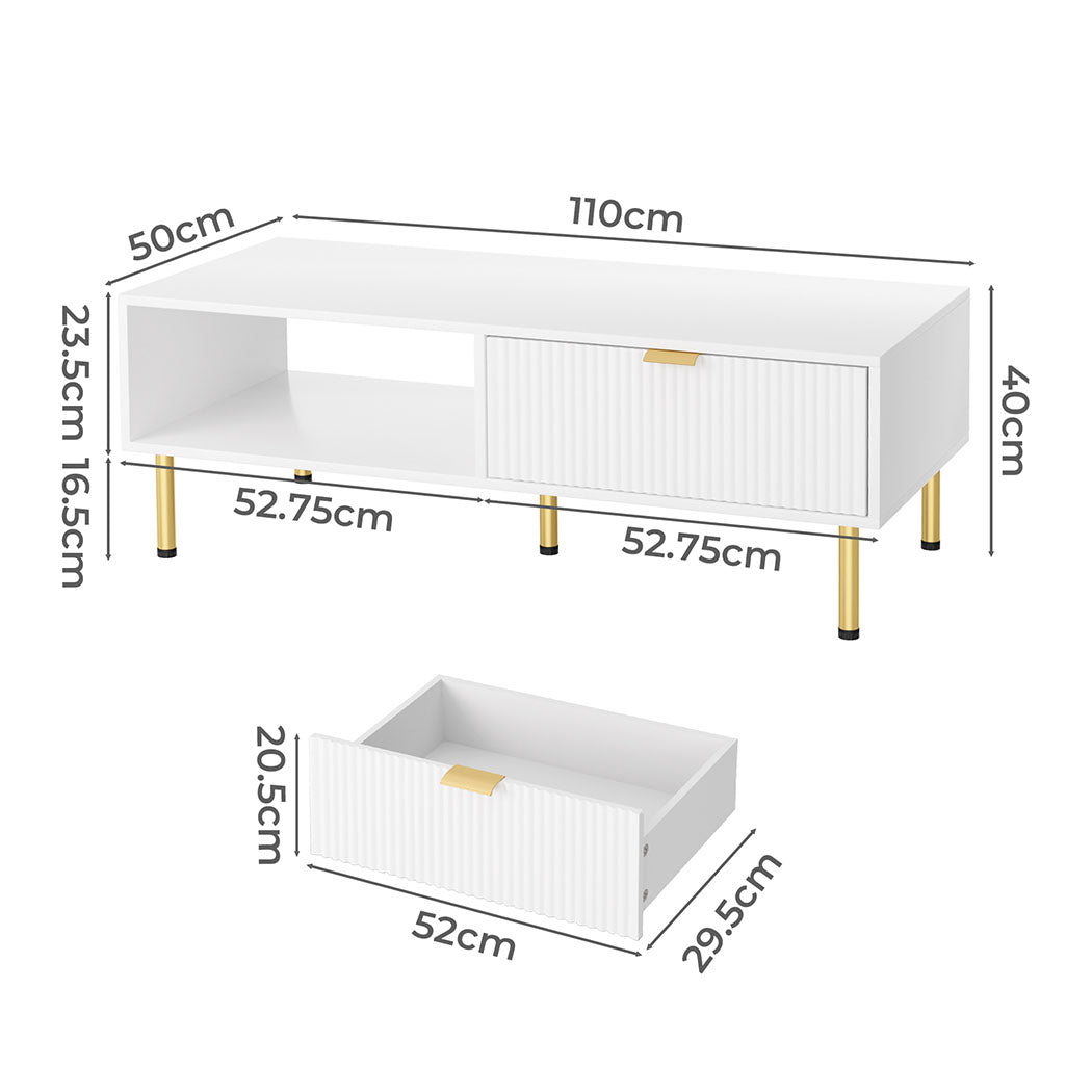 Levede 110cm Coffee Table-1937319795204689922