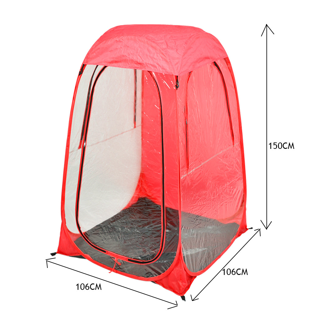 2x Mountview Pop Up Tent Camping Weather Red-1942352873325203458