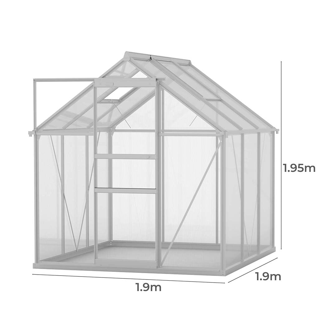 Lambu Greenhouse Aluminium Walk In Green-1942353762404405250