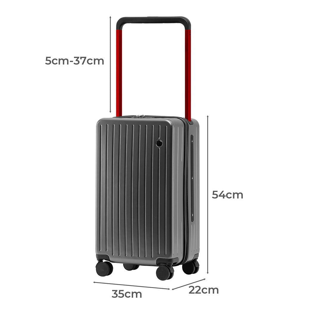 Slimbridge 20" Luggage Wide Handle TSA Lock Grey-1942353662055682050