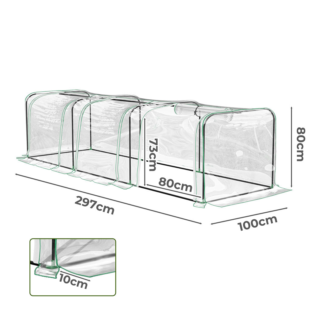 Lambu Greenhouse Flower Garden Film Tunnel-1942353612193796098