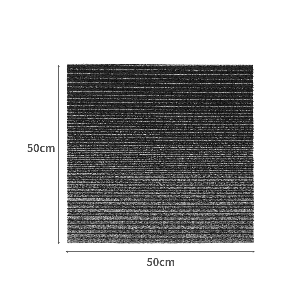 Marlow 20x Carpet Tiles 5m2 Box Heavy Black-1910113062933893122
