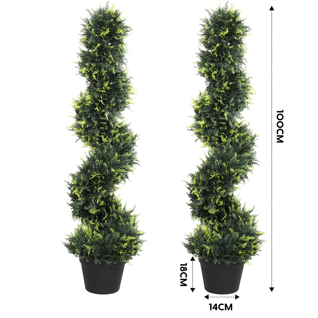 Lambu Artificial Spiral Cedar Tree-1942353682670686210