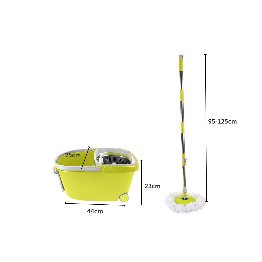 Cleanflo Spin Mop Bucket Set 360? Spinning Green-1942353181069676546