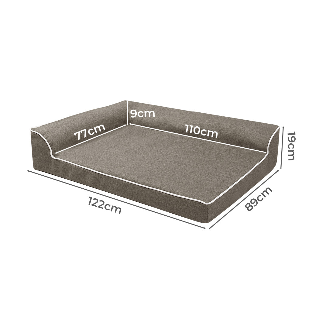 Pawz Orthopedic Dog Bed XXL Coffee-1942353669773201410