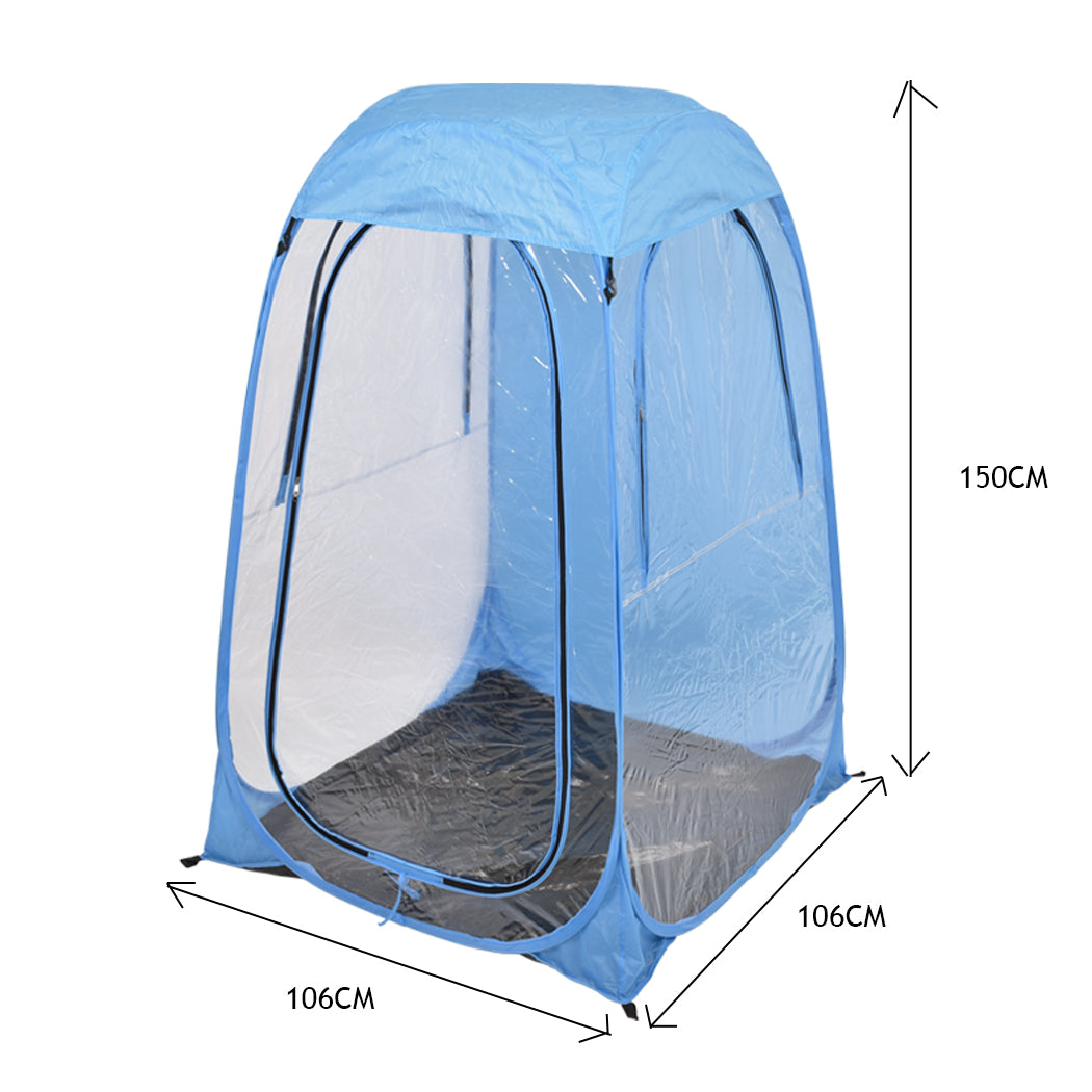 2x Mountview Pop Up Tent Camping Weather Blue-1942352872981270530