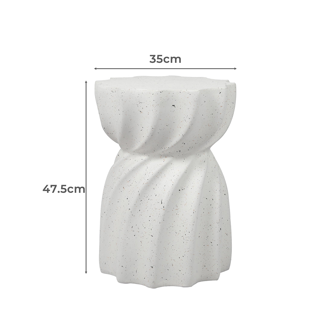 Levede Side Table End Terrazzo Hourglass-1910113292962107394