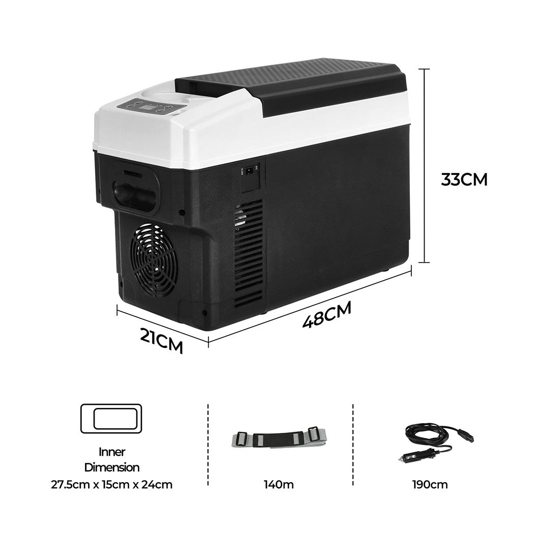 Spector Portable Car Fridge 12V Mini Refrigerator Freezer Camping Travel Cooler-1942353636445261826