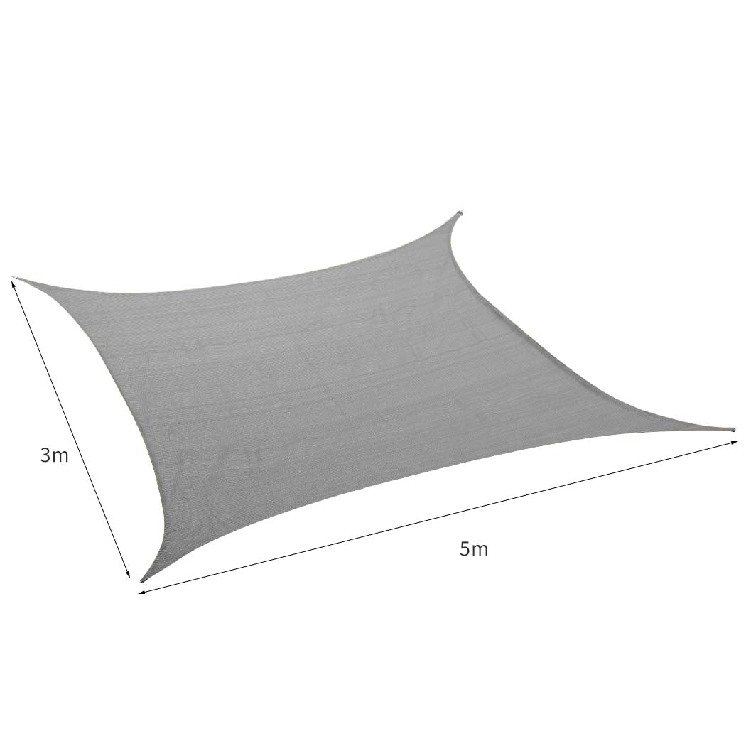 Mountview Sun Shade Sail Cloth Canopy Charcoal 180-1942352869483220994