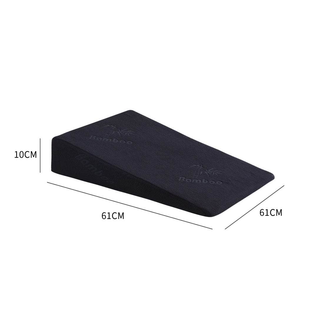 2x Cool Gel Memory Foam Bed Wedge Pillow-1942353652316508162