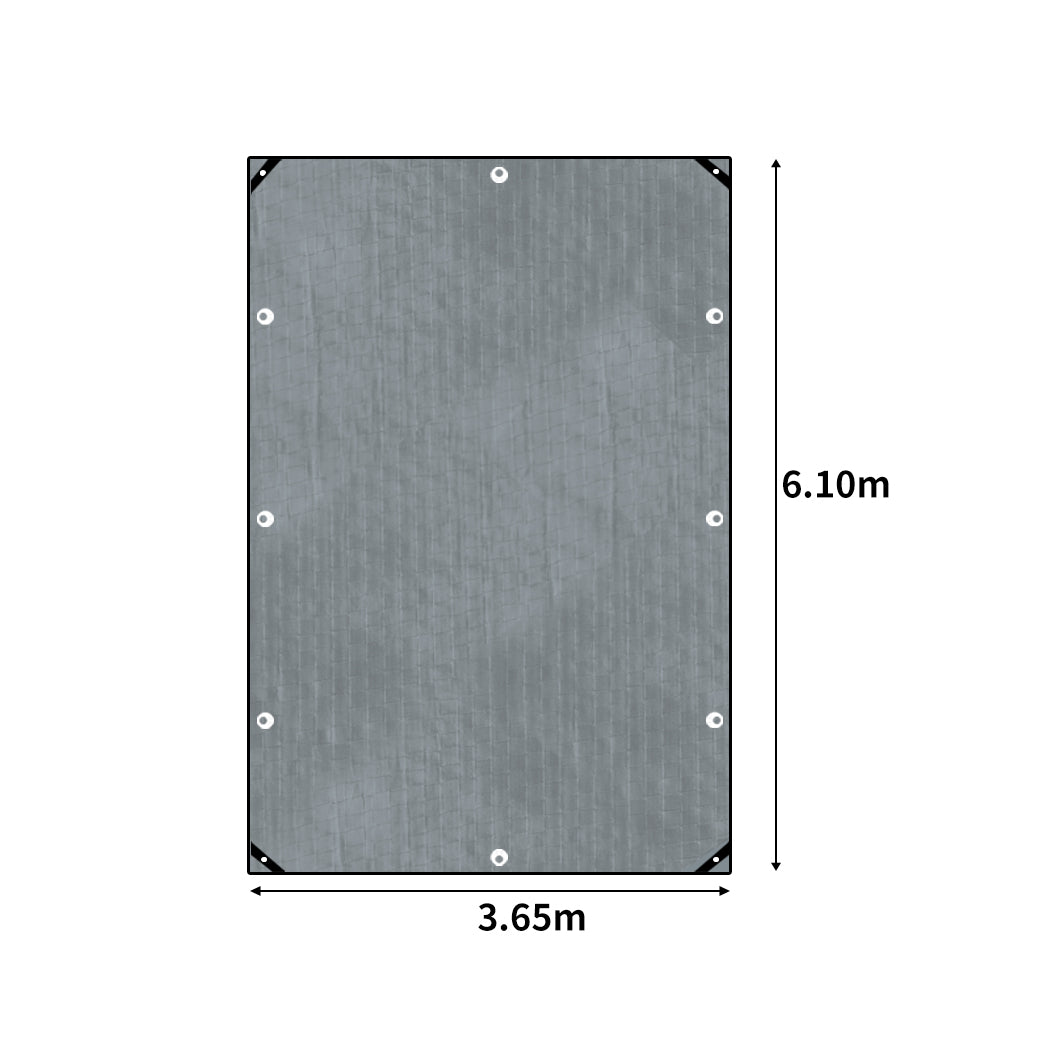 Manan Tarp Tarpaulin 200GSM Camping 3.65mx6.10m-1942353764509945858